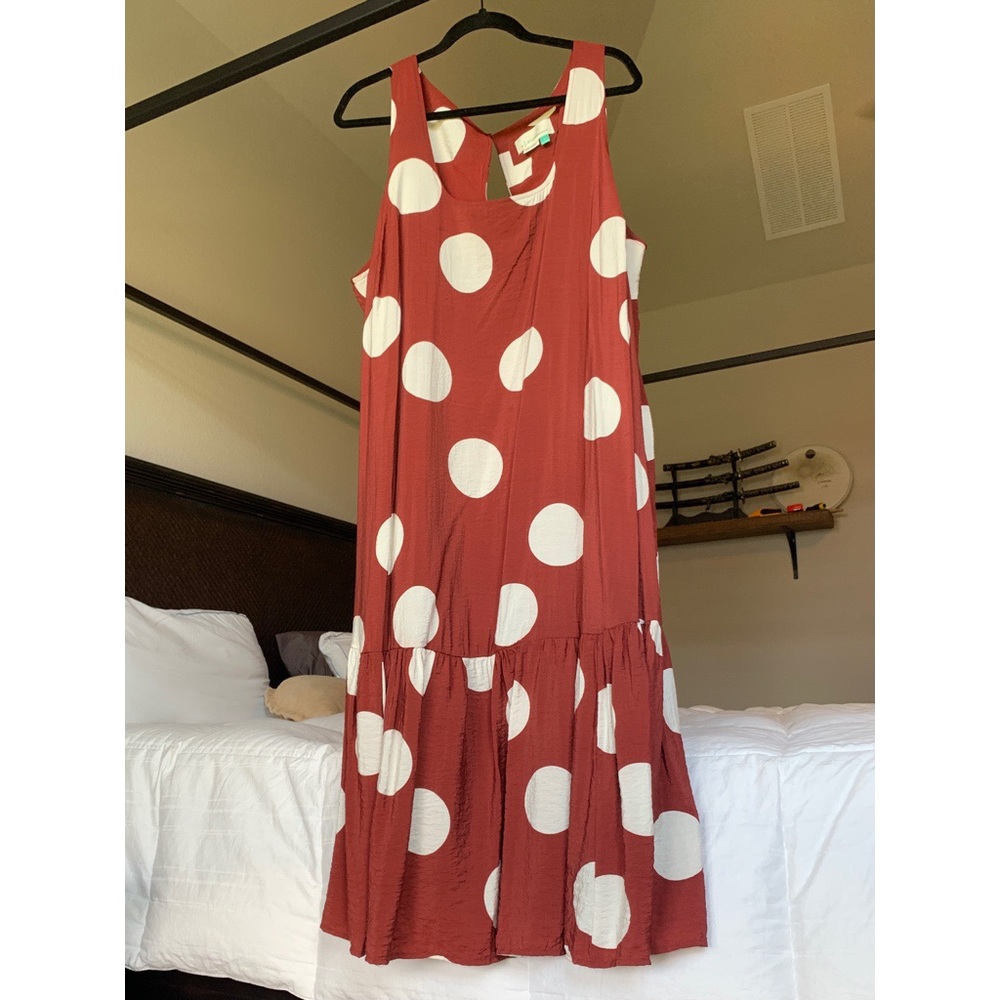 Anthropologie Smock dress in Polka dot